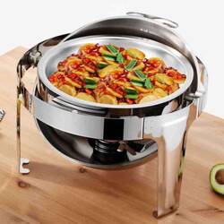 Epinox Chafing Dish Roltop, Yuvarlak, 6 L - Thumbnail