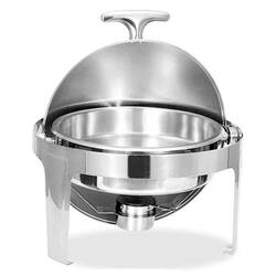 Epinox Chafing Dish Roltop, Yuvarlak, 6 L - Thumbnail