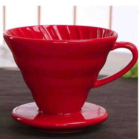 Epinox Dripper Seramik Kahve Demleme, Kırmızı Epinox Dripper Seramik Kahve Demleme, Kırmızı