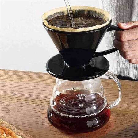 Epinox Dripper Seramik Kahve Demleme, Siyah Epinox Dripper Seramik Kahve Demleme, Siyah