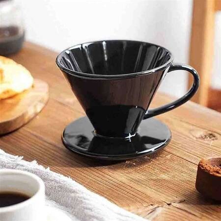 Epinox Dripper Seramik Kahve Demleme, Siyah Epinox Dripper Seramik Kahve Demleme, Siyah