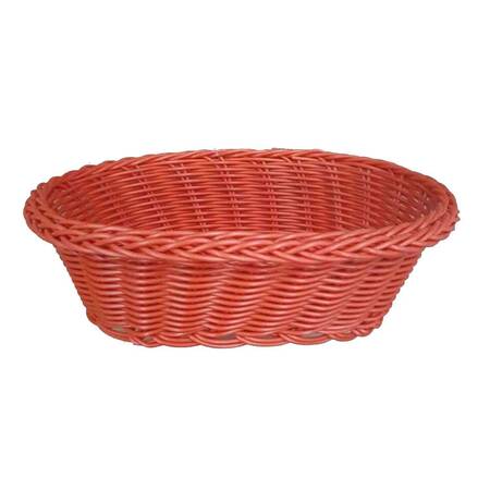 Epinox Ekmek ve Meyve Sepeti, Plastik, Oval, Kırmızı, 24 Cm