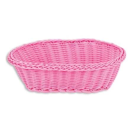 Epinox Ekmek ve Meyve Sepeti, Plastik, Oval, Pembe, 24 Cm