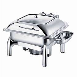 Epinox Reşo Chafing Dish, 2/3, Hidrolik Kapaklı, 6 L - Thumbnail