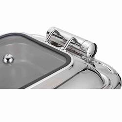 Epinox Reşo Chafing Dish, 2/3, Hidrolik Kapaklı, 6 L - Thumbnail