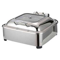 Epinox Reşo Chafing Dish, 2/3, Hidrolik Kapaklı, Gömme, 6 L - Thumbnail