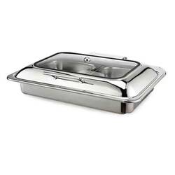 EPİNOX - Epinox Reşo Chafing Dish, Hidrolik Kapaklı, 1/1 Gömme, 9 L