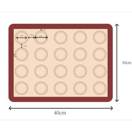 Epinox Silikon Makaron Mat, 40X30 Cm