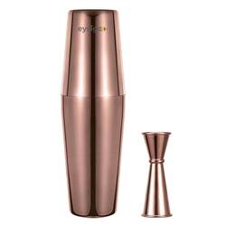 Eysigo - Eysigo Boston Kokteyl Shaker Seti, Bakır, 550/750 ml, 2 Parça