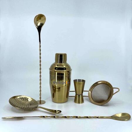 Eysigo Kokteyl Shaker Seti, Gold, 350 ml, 6 Parça Eysigo Kokteyl Shaker Seti, Gold, 350 ml, 6 Parça