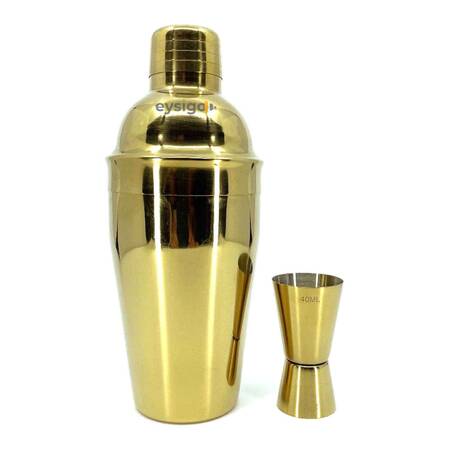 Eysigo Kokteyl Shaker Seti, Gold, 500 ml, 2 Parça