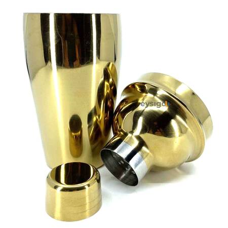 Eysigo Kokteyl Shaker Seti, Gold, 500 ml, 5 Parça Eysigo Kokteyl Shaker Seti, Gold, 500 ml, 5 Parça