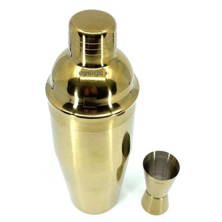 Eysigo Kokteyl Shaker Seti, Gold, 700 ml, 2 Parça