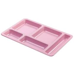 GastroPlast Polikarbonat Kreş Tipi Self Servis, Pembe Tabldot Tepsi 5 Gözlü 360X245 Mm - Thumbnail