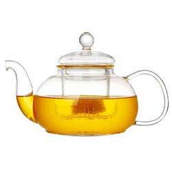Glass Teapot 800 Ml - Glass Strainer (Cd-800C) - Thumbnail
