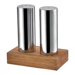 Groovy - Groovy 2 Li Ahşap Standlı Yuvarlak İnce Tuzluk Takımı Parlak Groovy - Groovy 2 Li Ahşap Standlı Yuvarlak İnce Tuzluk Takımı Parlak