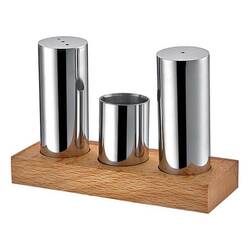 Groovy - Groovy 3 Lü Ahşap Dörtgen Standlı Yuvarlak Tuzluk Takımı Mat Groovy - Groovy 3 Lü Ahşap Dörtgen Standlı Yuvarlak Tuzluk Takımı Mat