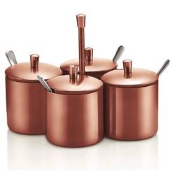 Groovy - Groovy 4'lü Baharatlık Takımı, Bakır Groovy - Groovy 4'lü Baharatlık Takımı, Bakır
