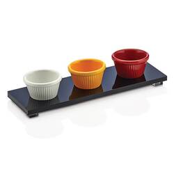 Groovy - Groovy Açık Büfe 6 Cm Standlı Sosluk Takımı, Siyah 25x8 Cm Groovy - Groovy Açık Büfe 6 Cm Standlı Sosluk Takımı, Siyah 25x8 Cm