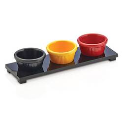 Groovy - Groovy Açık Büfe 7 Cm Standlı Sosluk Takımı, Siyah 25x8 Cm Groovy - Groovy Açık Büfe 7 Cm Standlı Sosluk Takımı, Siyah 25x8 Cm