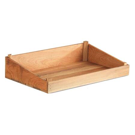 Groovy Açık Büfe Ahşap Sunum Sepeti, 50x30x10 Cm
