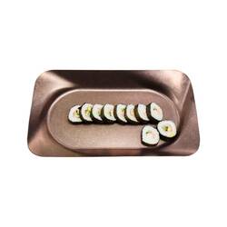 Groovy - Groovy Açık Büfe Retro Sunum Tabağı, Bakır, 34,5X20X3,5 cm Groovy - Groovy Açık Büfe Retro Sunum Tabağı, Bakır, 34,5X20X3,5 cm