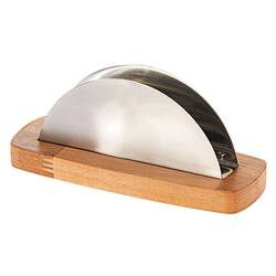 Groovy - Groovy Ahşap Standlı Oval Peçetelik