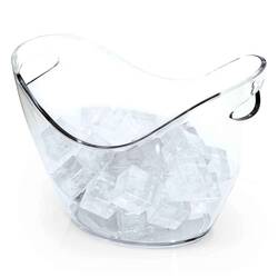 Groovy - Groovy Akrilik Şişe Kovası, 27x27x20 Cm Groovy - Groovy Akrilik Şişe Kovası, 27x27x20 Cm