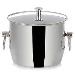 Groovy - Groovy Çelik Buz Kovası, Kapaklı, 13.5x10 Cm