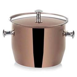 Groovy - Groovy Çelik Buz Kovası, Kapaklı, Bakır, 13.5x10 Cm