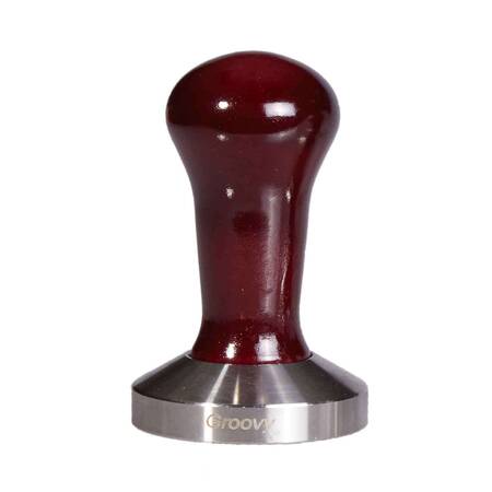 Groovy Çelik Kahve Tamper, Kırmızı, 58 mm Groovy Çelik Kahve Tamper, Kırmızı, 58 mm