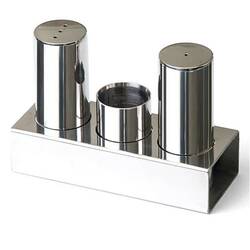 Groovy - Groovy Çelik Tuzluk Takımı 3 Lü Yuvarlak İnce Parlak Groovy - Groovy Çelik Tuzluk Takımı 3 Lü Yuvarlak İnce Parlak