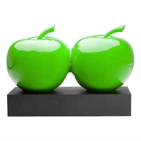 Groovy Dekoratif Elma, İkili Yeşil 45X22XH:31 Cm