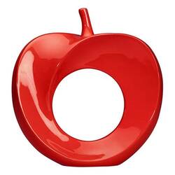 Groovy - Groovy Dekoratif Elma, Kırmızı Delikli 29X7XH:32 Cm