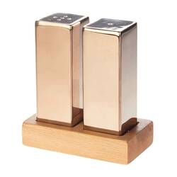 Groovy - Groovy Everest Kare Büyük Tuzluk Seti, 2'li, Bakır Groovy - Groovy Everest Kare Büyük Tuzluk Seti, 2'li, Bakır