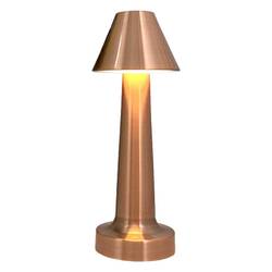Groovy - Groovy GRV-812 Şarjlı Masa Lambası, Bakır, 9x22 Cm
