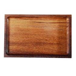 Groovy - Groovy İreko Ahşap Sunum, Tabak 25x16 Cm