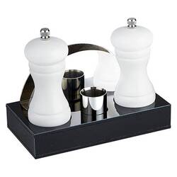 Groovy - Groovy Menaj Seti, Dörtlü Beyaz 18x9,5xH3 Cm