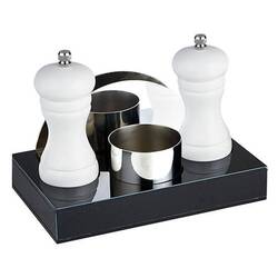 Groovy - Groovy Menaj Takımı, Dörtlü Beyaz 20x12xH3 Cm Groovy - Groovy Menaj Takımı, Dörtlü Beyaz 20x12xH3 Cm