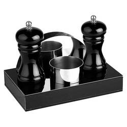 Groovy - Groovy Menaj Takımı, Dörtlü Siyah 20x12xH3 Cm Groovy - Groovy Menaj Takımı, Dörtlü Siyah 20x12xH3 Cm