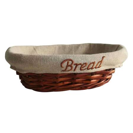Groovy Oval Bezli Ekmek Sepeti 24x17x7 Cm
