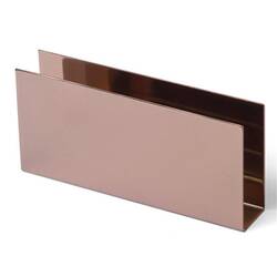 Groovy - Groovy Peçetelik, Dikdörtgen Paslanmaz Bakır Renk