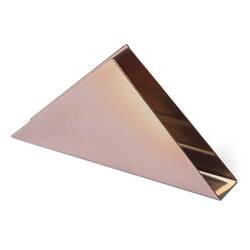 Groovy - Groovy Peçetelik, Üçgen Paslanmaz Bakır Renk