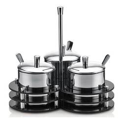 Groovy - Groovy Pleksi Standlı 3 Lü Baharatlık Takımı Parlak Groovy - Groovy Pleksi Standlı 3 Lü Baharatlık Takımı Parlak