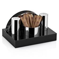 Groovy - Groovy Pleksi Standlı 4 Lü Yuvarlak Tuzluk Takımı Mat Groovy - Groovy Pleksi Standlı 4 Lü Yuvarlak Tuzluk Takımı Mat