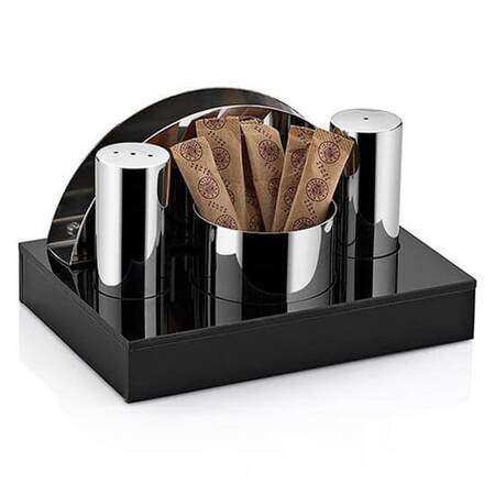 Groovy Pleksi Standlı 4 Lü Yuvarlak Tuzluk Takımı Mat Groovy Pleksi Standlı 4 Lü Yuvarlak Tuzluk Takımı Mat