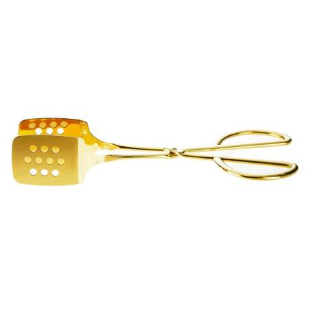 Groovy Servis Maşası, Delikli, Altın, 26 Cm