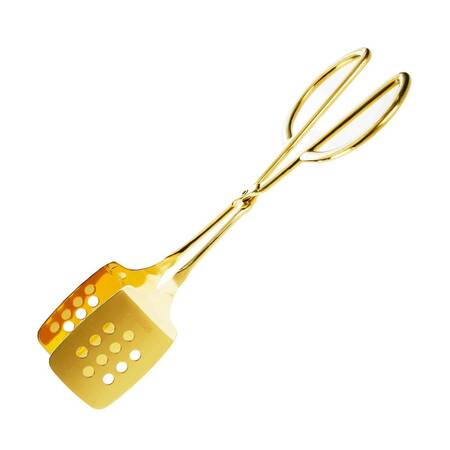 Groovy Servis Maşası, Delikli, Altın, 26 Cm Groovy Servis Maşası, Delikli, Altın, 26 Cm