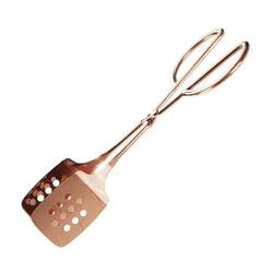 Groovy Servis Maşası, Delikli, Bakır, 26 Cm - Thumbnail