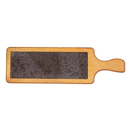 Groovy Steak Sunum Tahtası, Kulplu, Bazaltlı, 45x14 Cm